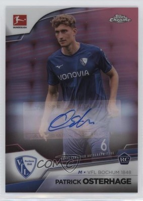 2022 Topps Chrome Bundesliga Pink Refractor /75 Patrick Osterhage Rookie Auto RC