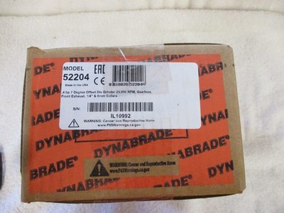 NIB Dynabrade .4hp 7 Degree Offset Die Grinder       52204
