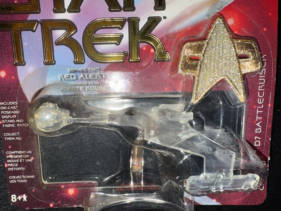 Legends of Star Trek Klingon D7 Battle Cruiser Cloaked Die-Cast Johnny Lightning - Imagem 4 de 4