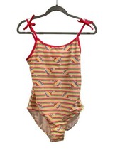 Girl's XL Plus Swimsuit one-piece Cat  Jack Rainbow Hearts