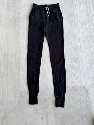 John Elliott Long Sweatpants Joggers Black 100% Cotton Mens Size 4 (Fits 32x44)