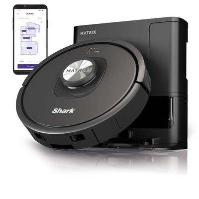 Shark Matrix 13.39'' Robotic Vacuum Smart Navigation Self-Cleaning Black