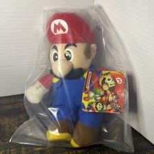 VINTAGE Nintendo Super Mario Plush Small Size 8" 2002 Y2K Retro Kellytoy