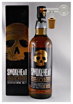 Smokehead Islay Single Malt Scotch Whisky Whiskey + Glaskugelportionierer