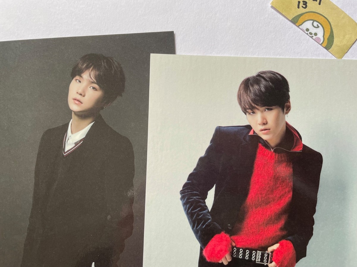 ユンギ トレカ② SUGA The Best of BTS Japan & Korea Edition Double Sided Photo Card