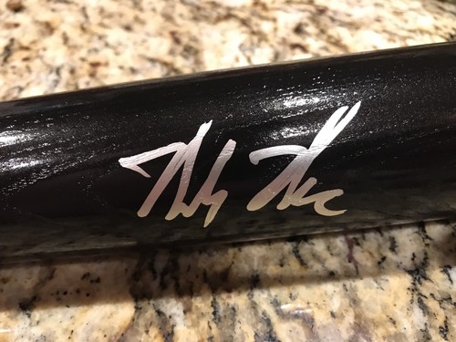 SIGNED MICKEY MONIAK BLACK OFFICIAL RAWLINGS BLACK STICK BLACK BAT 2016 #1 PICK - Picture 3 of 3