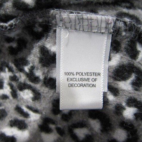 DKNY Womens Leopard Print Fleece Pajama Set size XL - Picture 9 of 9