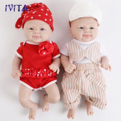 14''Little Doll Boy or Girl Lifelike Full Body Silicone Reborn Doll Popular