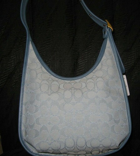 Bolso de Hombro Coach C2588 Ergo Firma Jacquard Mármol Azul Azul Azul Nuevo con Etiquetas $395 - Imagen 3 de 10