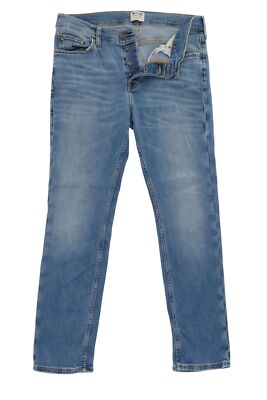 Mustang Vegas Herren Jeans Hose W34 L30 34/30 blau hellblau stonewashed Stretch