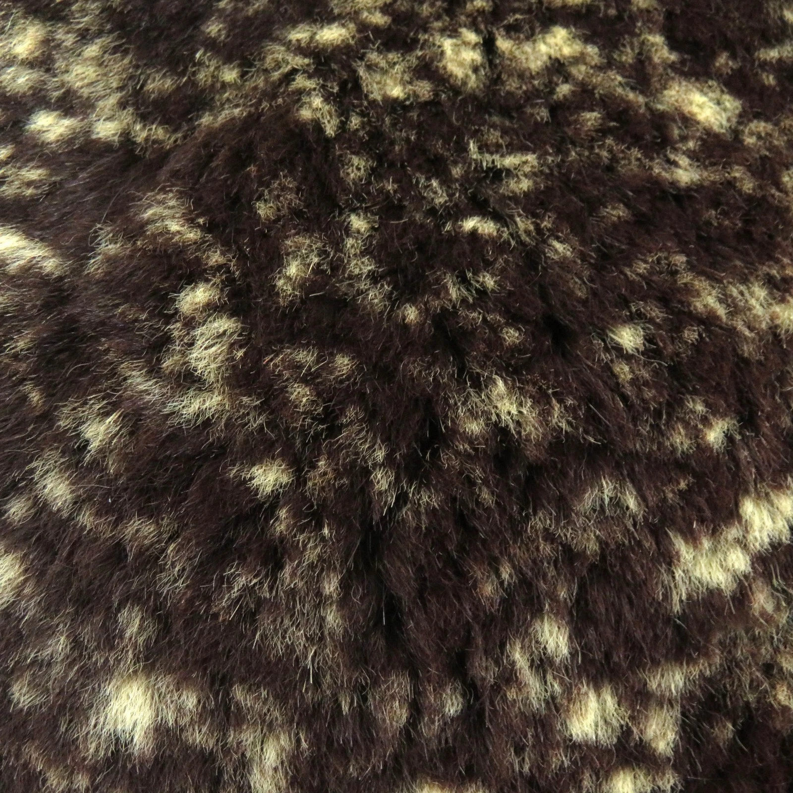 CHANEL Giacca Pelliccia di Coniglio Blouson Cappotto Donna Taglia 44 Marrone Scuro COCO MARK