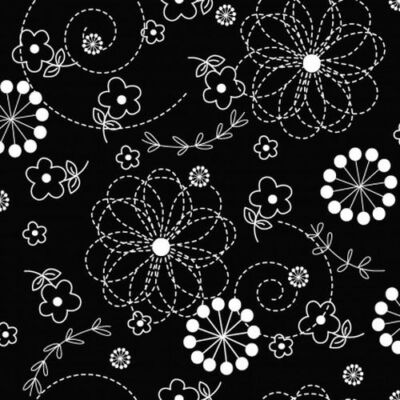 KimberBell Basics By Maywood Studio -   Black Doodles  #8246-J
