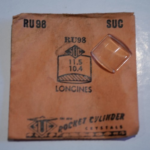Verre De Montre Acrylique SUC RS 558B - Compatible Waltham Et Autres Marques (21,2x19,4 Mm) - Neuf Vintage (NOS)
