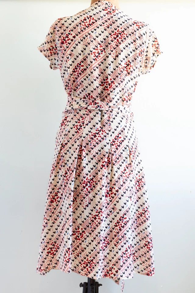 Шикарный чистый шелк печать винтажный дизайнер Topshop коллекции оберточное платье - Изображение 2 из 3