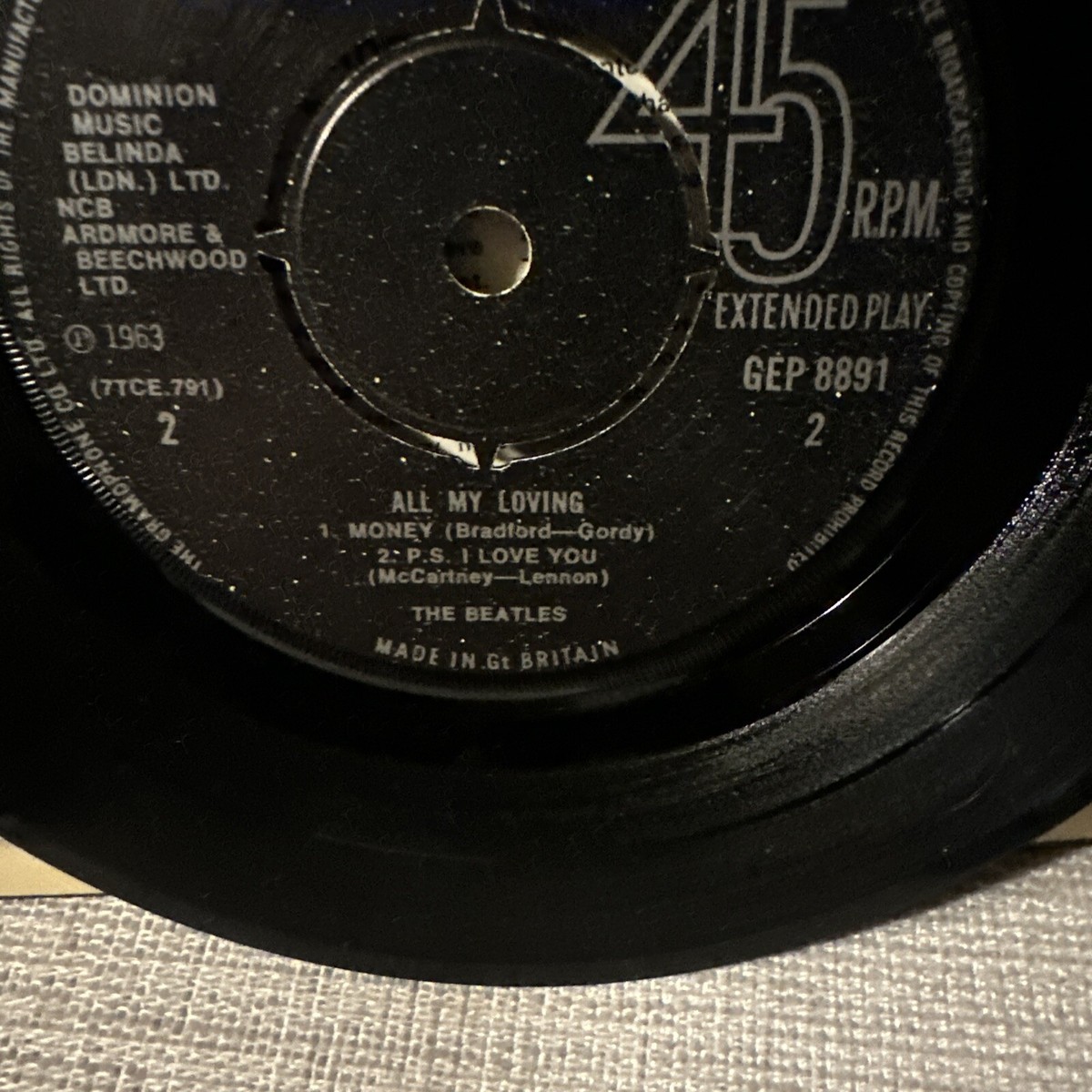 The Beatles All My Loving EP 7