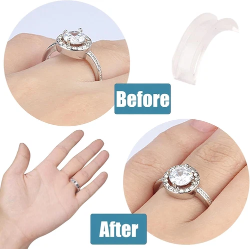 8Stück Ringverkleinerer Ringgröße Verkleinerer Unsichtbar Transparent Ringgrößen - Bild 5 von 6