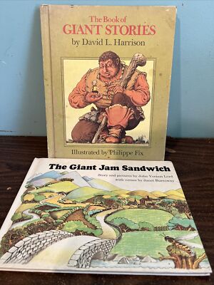 Giant Stories Jam Sandwich Weekly Reader 2 Lot Harrison Lord Vintage 1972