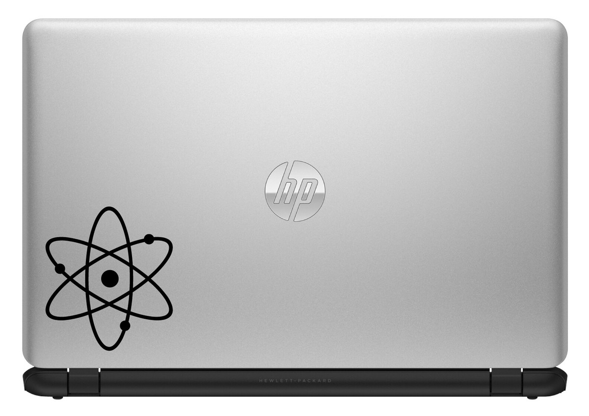 CCI042 - Atomic Atom Symbol Decal Vinyl Sticker|Cars Trucks Walls Laptop|White|5.5 In