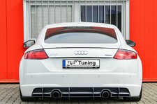 Cup Diffusor Ansatz für Audi TT 8S S-Line Heck Ansatz Rear Splitter ABS INGE