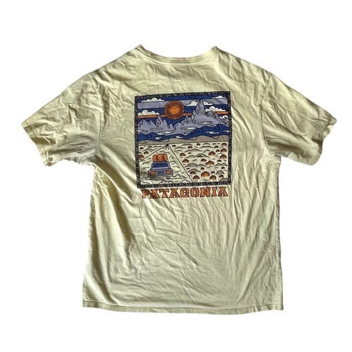 Patagonia Summit ROAD Trip Organic Cotton Art T-Shirt 38537 Men's Sz XL