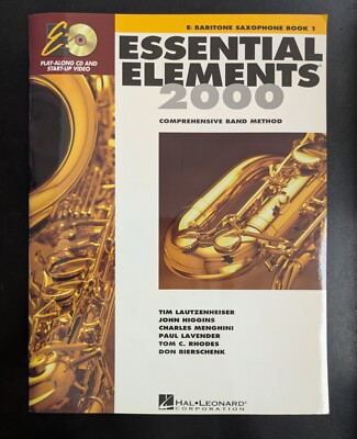 Essential Elements 2000 - Eb Baritone Saxophone  - Book 1 - with CD