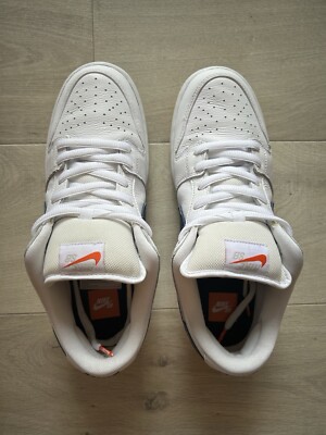 Nike SB Dunk Low Pro Orange Label White & Navy Size US10.5 Mens CZ2249-100