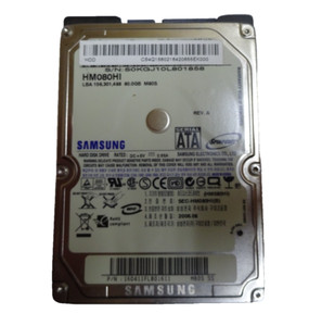 80 GB SATA SAMSUNG HM080HI S/N: S0KGJ10L801858  2,5 " #NFP1132