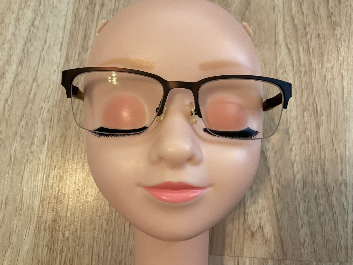 Marchon M-Cullen 210 Eyeglasses 52-19 140mm Half rim Brown  display picture 2