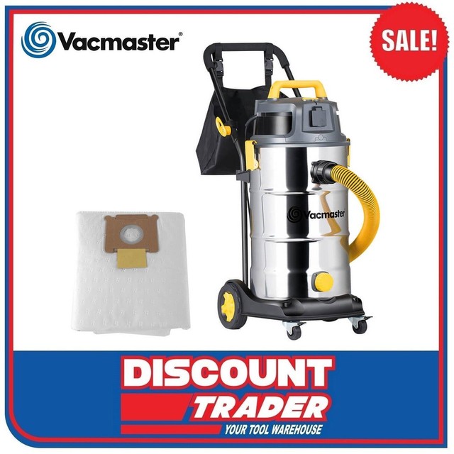 Vacmaster Industrial Vacuum HEPA Cert 38 Litre Wet/dry Sync Function 1300 Watts for sale online
