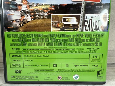 Who Killed the Electric Car? DVD Movie Martin Sheen Ed