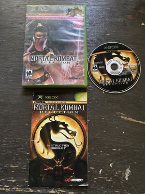Mortal Kombat: Deception -- Kollector's Edition (Microsoft Xbox, 2004) W/ Manual