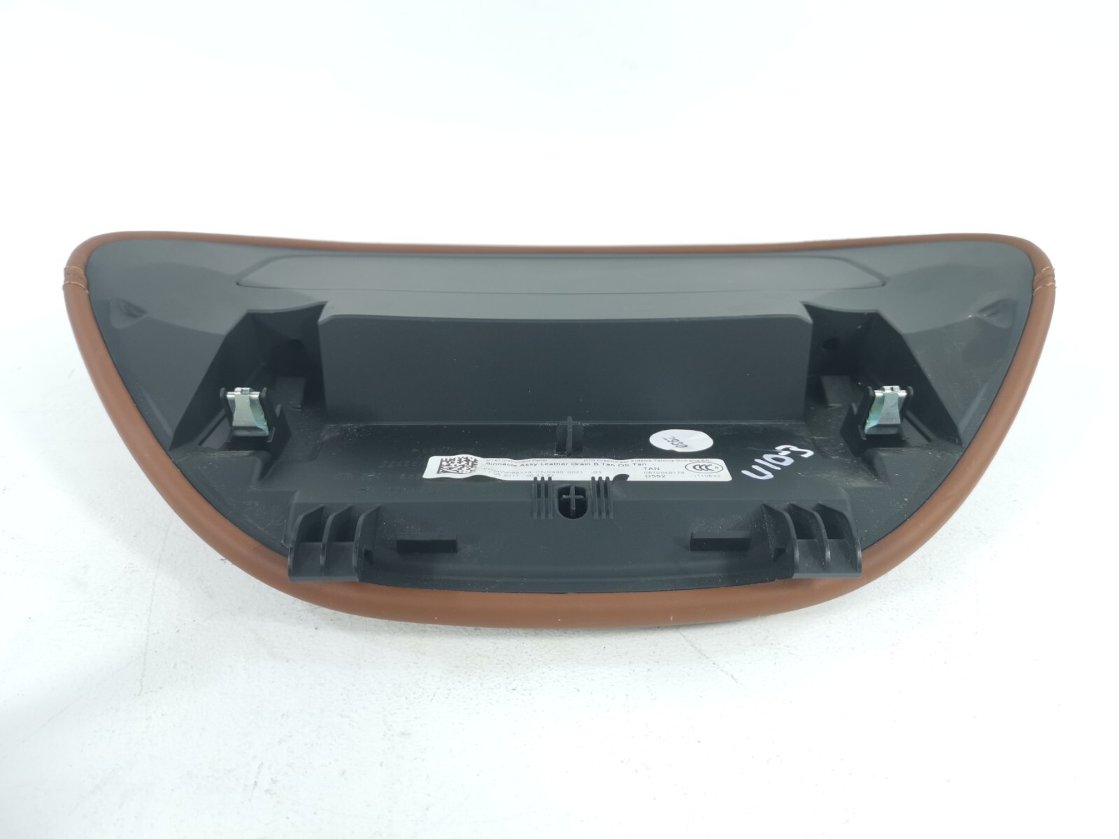 17-20 MASERATI Levante Dashboard Instrument Panel Leather Cover Brown 0670049178