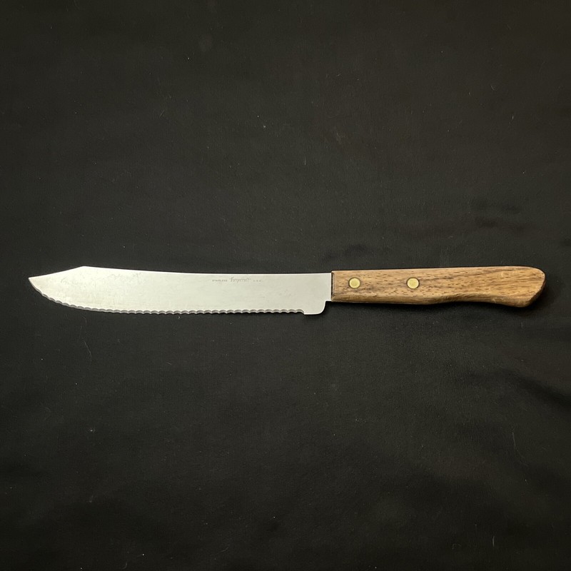 Vintage Stainless Forge Craft USA Serrated 6-1/2” Butcher Knife