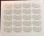 Yes I Do Pane sheet of 20 (2 Oz) Wedding Stamps Scott #5001 MNH 2015