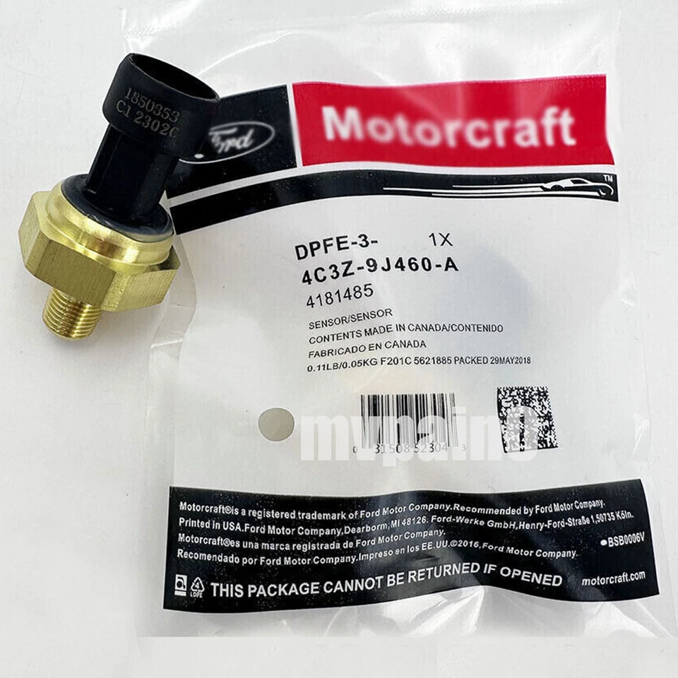 Motorcraft OEM Exhaust Back Pressure EBP Sensor 97-05 DPFE-3 Diesel 6.0L / 7.3L Foto 3 de 4