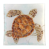 Sea Turtle Square Glass Tray, -5.75 Square - Decor Coins Candy on sale Sea Turtle Square Glass Tray, -5.75 Square - Decor Coins Candy on sale