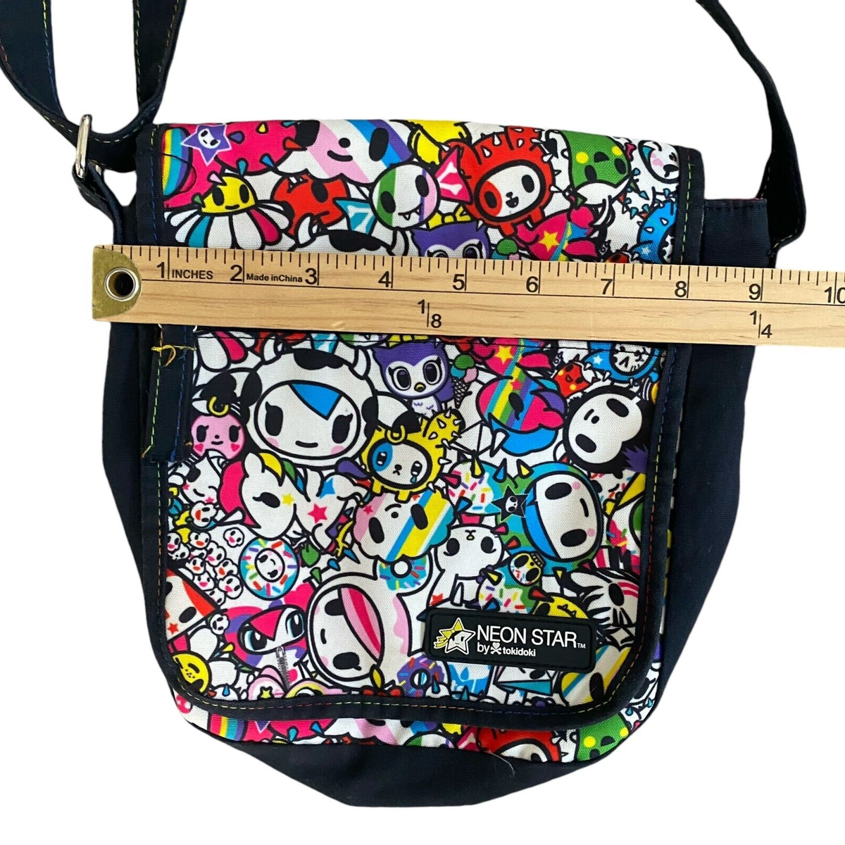 Neon Star Tokidoki Small Messenger Bag Crossbody Flap Front 8x9
