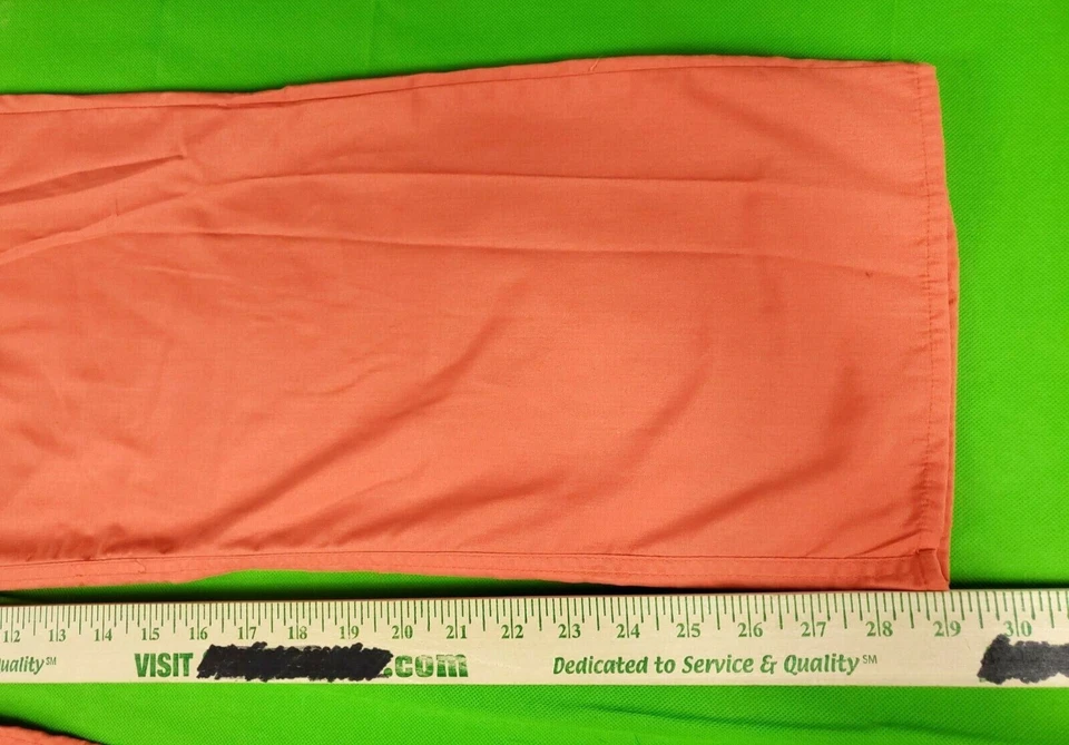 Uniformes Naturales Naranja Mujer Cintura Elástica Pantalones Exfoliantes Talla L 34+W 29L Foto 4 de 4