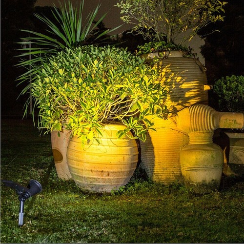 2er Warmweiß LED Solarstrahler Solarleuchte Solarlampe Gartenstrahler Spot Light - Bild 8 von 48
