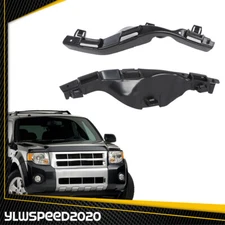 Front Bumper Bracket Set of 2 Left & Right Side Fit For 2008-2012 Ford Escape