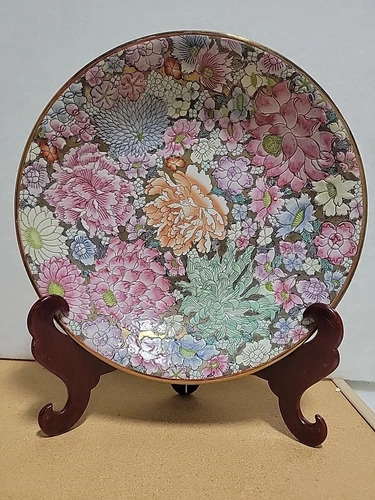 Chinese Antique Porcelain Center Bowl hundreds flowers pattern Republic Period