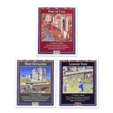 3 Pack: Longest Turn, Development & Port Cards compatible with Settlers of Catan