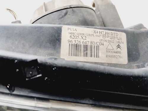 9632664780 Faro Derecho para CITROEN C5 BERLINA 2002 9034169 - Imagen 3 de 10
