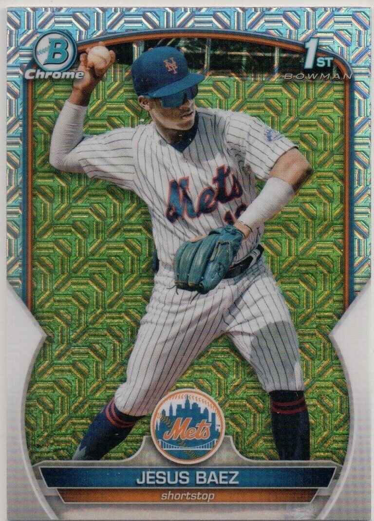 JESUS BAEZ 2023 BOWMAN MOJO 1ST REFRACTOR METS