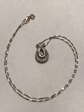 SILVER PENDANT 925 WITH DIAMOND AND SILVER 925 CHAIN