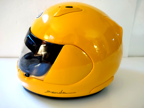 Arai Profile Full Face Motorcycle Helmet Size M in Sport Yellow Made in Japan