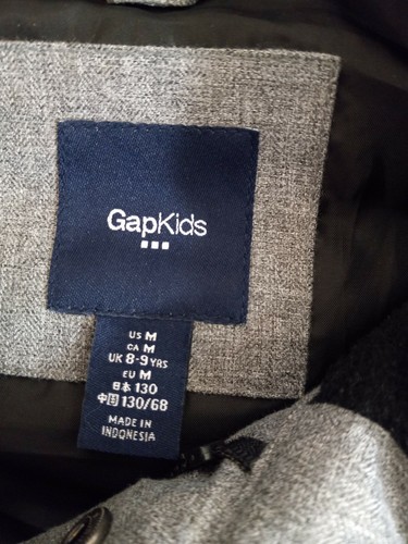 Gap Kids Boys Puff Vest Size Medium, Grey Zip Front - Picture 4 of 4