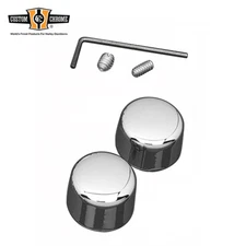 Front Alex Cap Nut Covers Kit Fits For Harley 1984-2006 Softail 88-03 Sportster