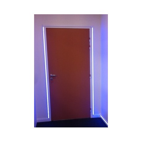 Kit moulure LED bleue 40x12.5mm étanche avec système de pose rapide