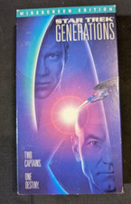 Star Trek Generations VHS Stewart Shatner - LIKE NEW